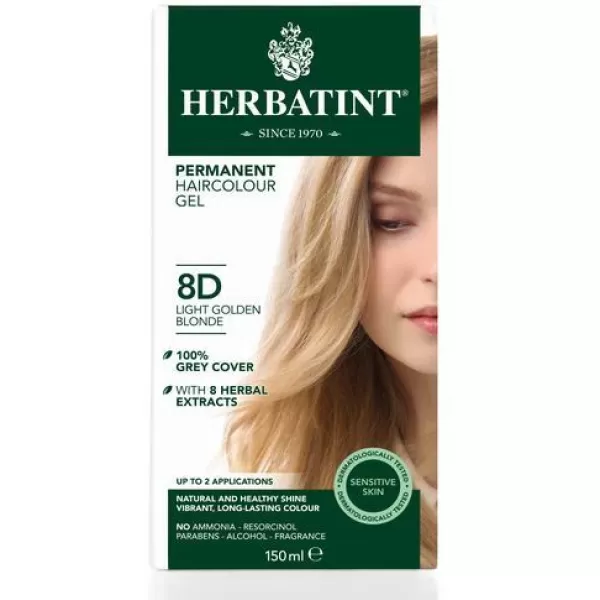 Herbatint 8d arany világos szőke hajfesték 135 ml